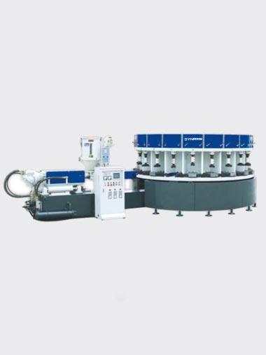 Full-auto Rotary Type Single Color Directly Injection Moulding Machine