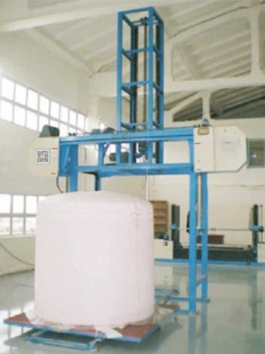 Vertical Foam Boring & Top Cutting Machine