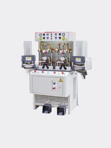 Steam double cooling and double heating shoe toe shaping machine