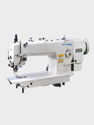 High Speed Direct Drive Top And Buttom Feed Lockstitch Sewing Machine With Auto Trimmer For Middle Or Thick Materials