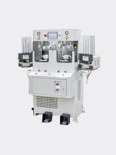Steam double cooling and double heating shoe toe shaping machine