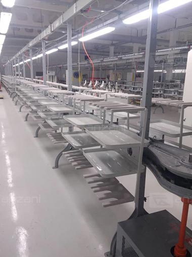 SYSTEMS FOR ASSEMBLY AND FINISHING FOR LASTING LINE